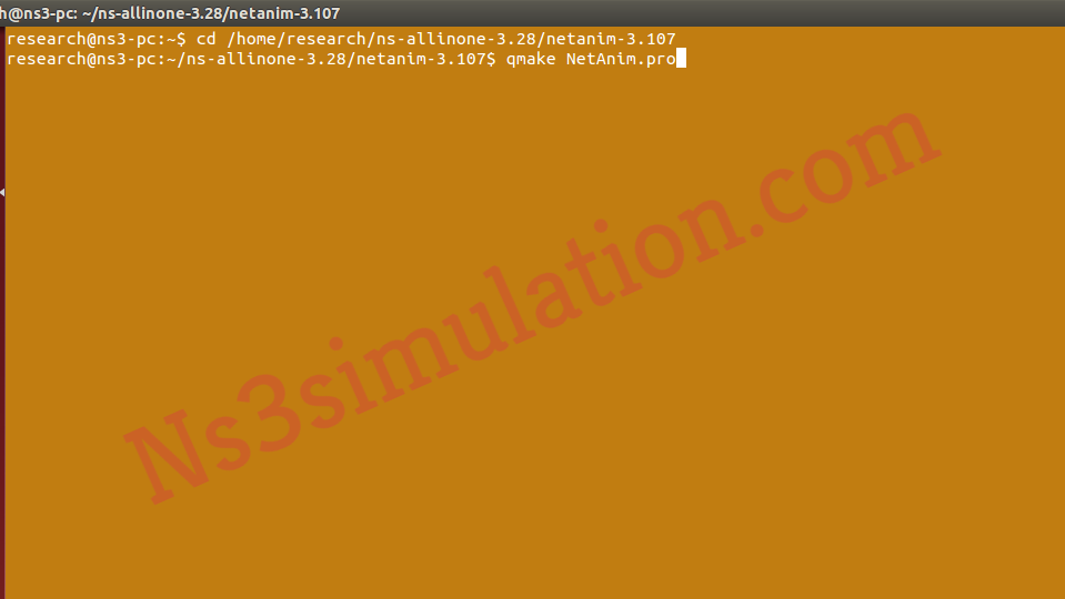 Installation of Packets to Enable NetAnim in Ns3