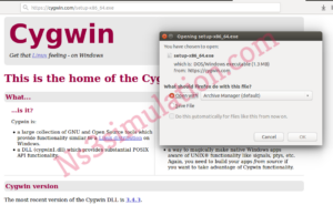 Downloading Cygwin