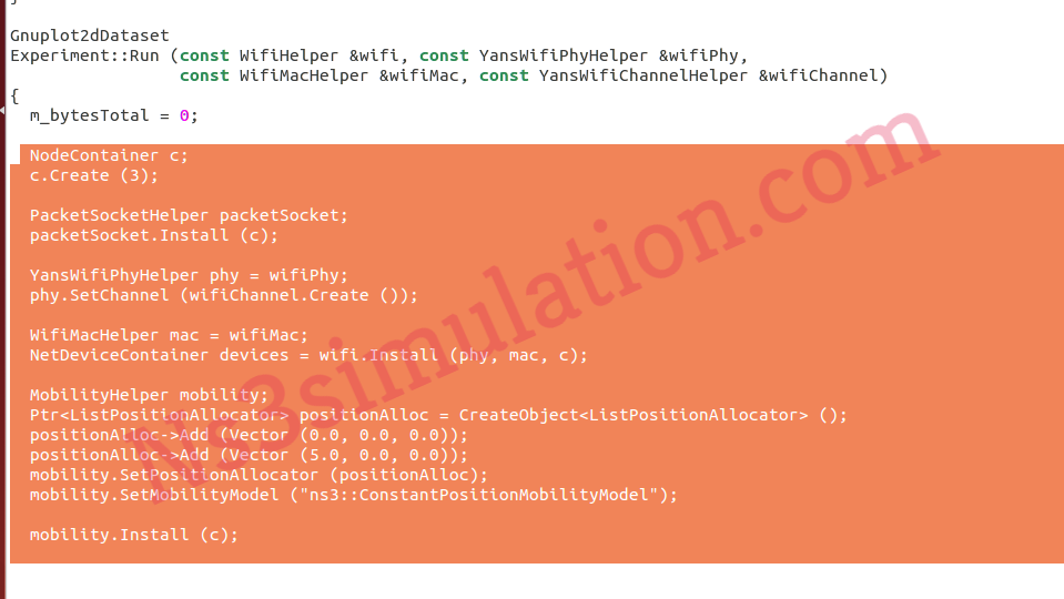 Node Creation in Ns3 Simulator