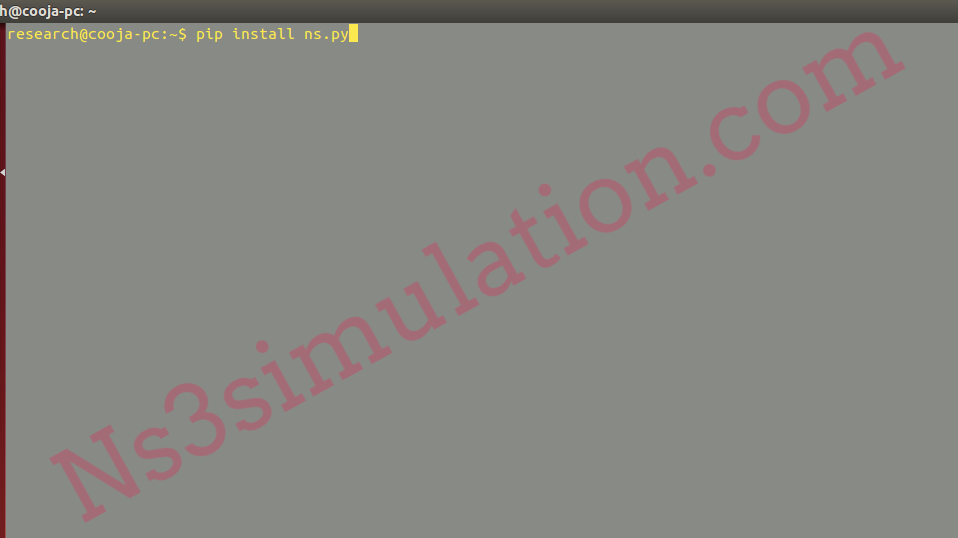 Installation of Python Network Simulator