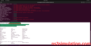 NS-3.35 Configuration && Building Process