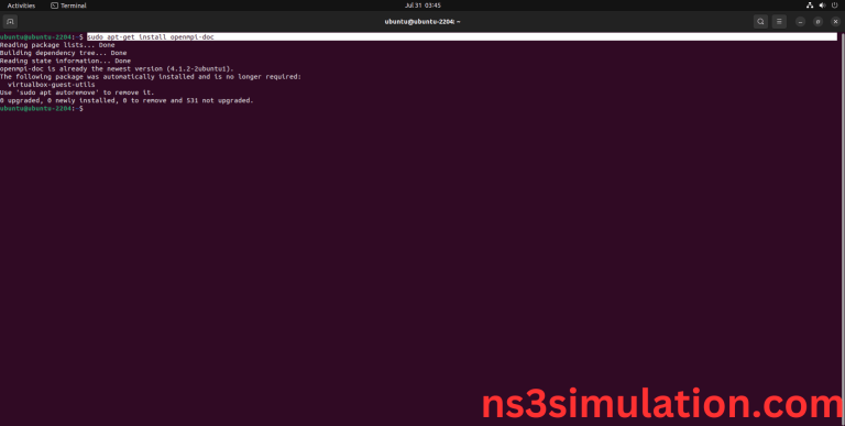 How to run OPENMPI DOC packages in NS3